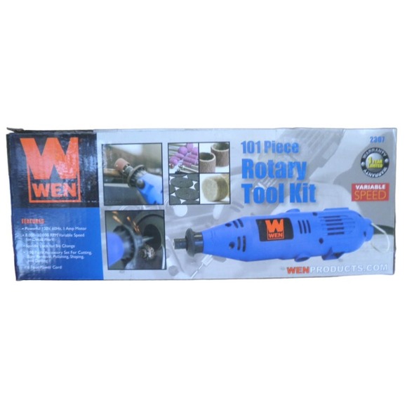 WEN Model 2307 Variable Speed Rotary Tool, Blue, Medium, 100 PC + Free Ship - Picture 5 of 8